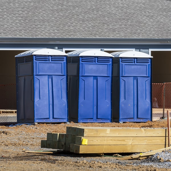 are there any restrictions on where i can place the portable toilets during my rental period in Eddyville